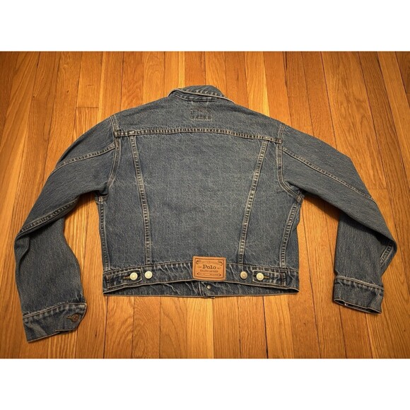 Vintage Ralph Lauren Polo Country Denim Jacket Blue Jean 90s 80s Size M - Picture 6 of 8
